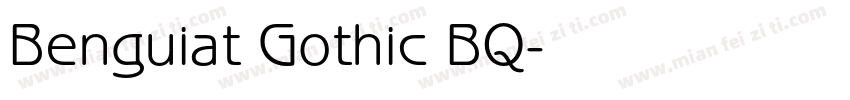 Benguiat Gothic BQ字体转换